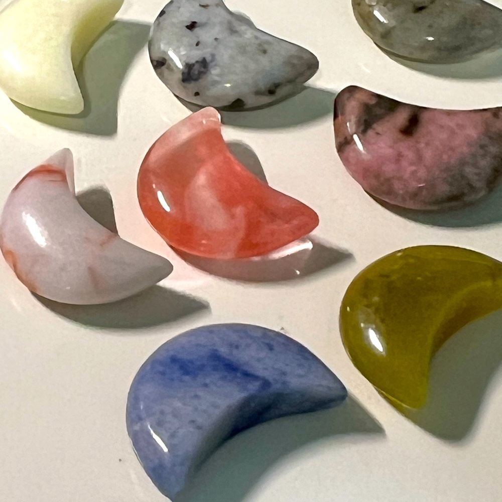 Semi Precious Stone moon
